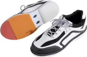 Bowls Shoes for Men Women Leather Lawn Bowling Trainers Lace Up Lightweight Breathable Fashion Bowling Indoor and Outdoor