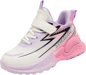 Boys Basketball Shoes, Kids High Top Sneakers, Youth Thick Sole Non Slip Comfortable Shoes with Adjustable Strap