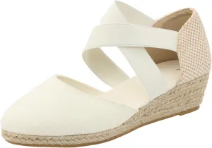 Espadrille Wedge Sandals Women Closed Toe Ankle Strap Retro Comfy Platform Sandals 2024 Fashion Trendy Stylish Summer Dress Shoes