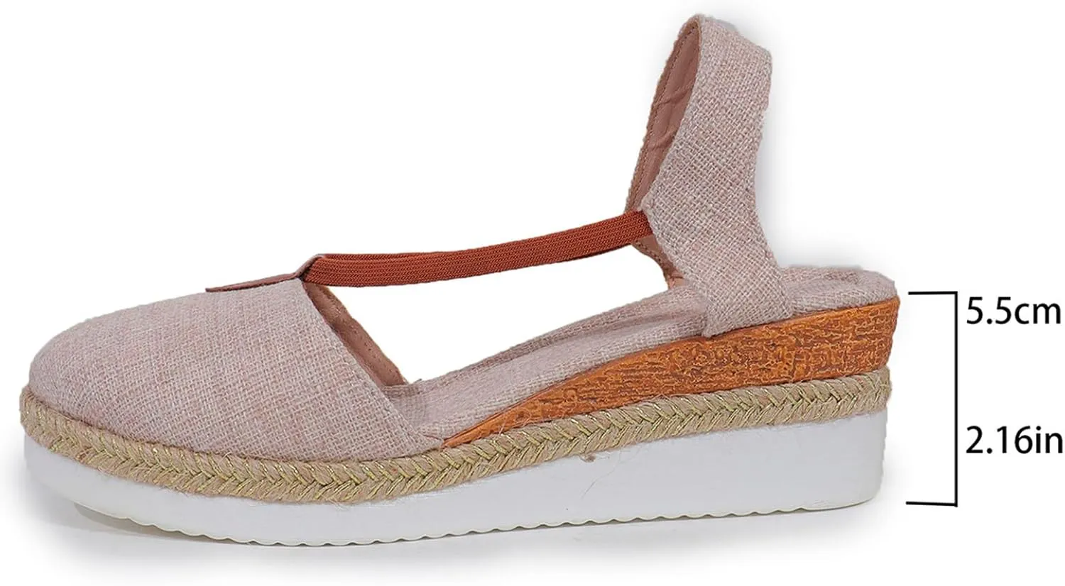 Espadrille Wedge Sandals Women Closed Toe Ankle Strappy Vintage Comfy Platform Sandals 2024 Fashion Trendy Stylish Summer Dress Shoes