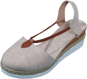 Espadrille Wedge Sandals Women Closed Toe Ankle Strappy Vintage Comfy Platform Sandals 2024 Fashion Trendy Stylish Summer Dress Shoes