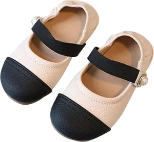 Girls Ballet Flats Round Toe Mary Jane Shoes Comfortable Dress𝐲 Toddler Adjustable Straps Washable Slip On Shoes