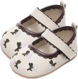 Girls Mary Jane Flats Wedding Party Dress Shoes Ankle Strap Slip On Sandal for Toddler Baby Infant