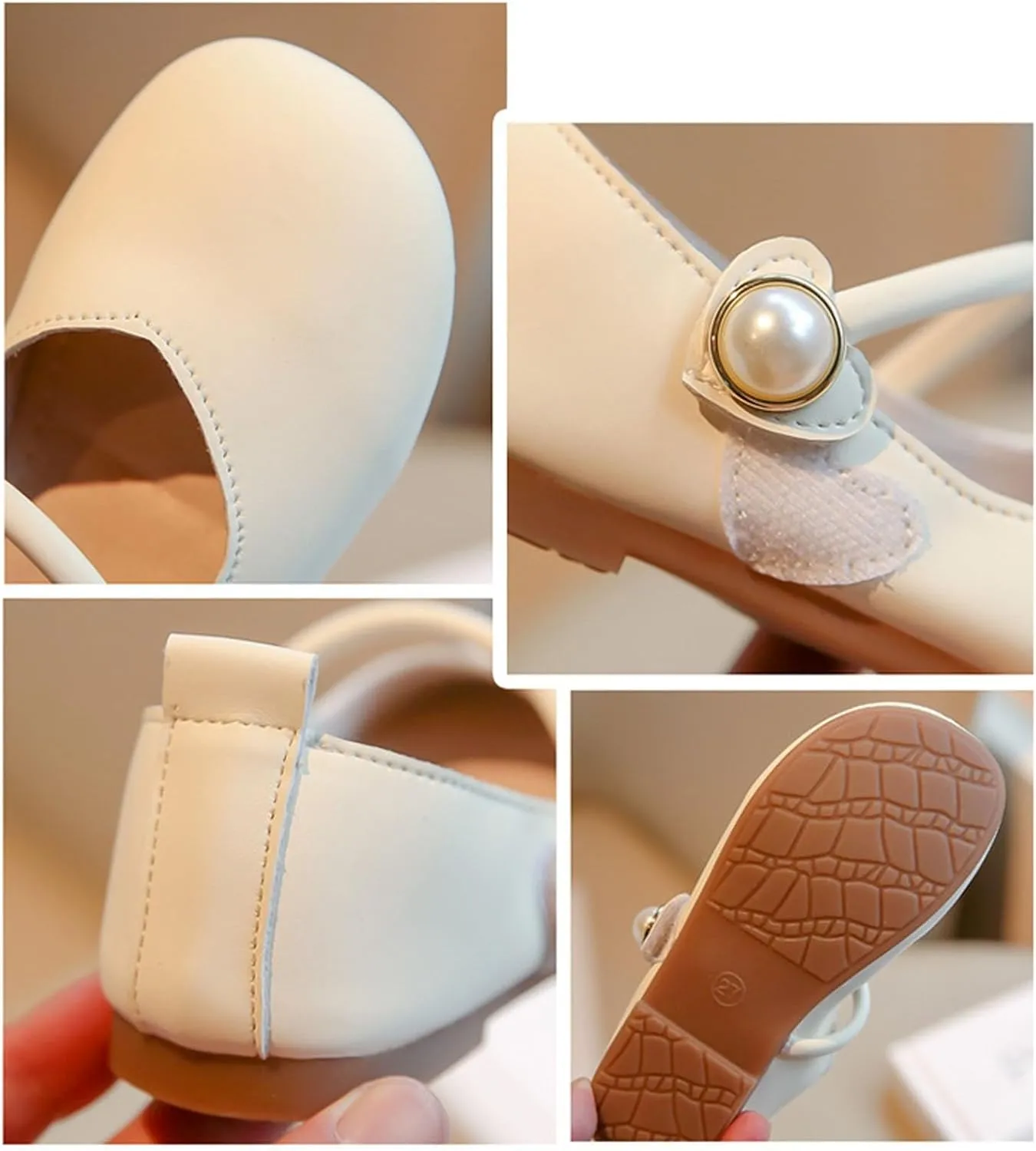 Girls Mary Jane Shoes Slip On Ballet Flats Ankle Strap Dress Comfortable Dress Shoes for Wedding Party Prom