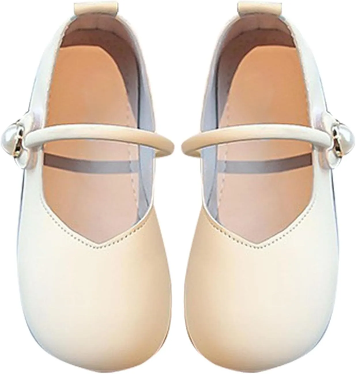 Girls Mary Jane Shoes Slip On Ballet Flats Ankle Strap Dress Comfortable Dress Shoes for Wedding Party Prom