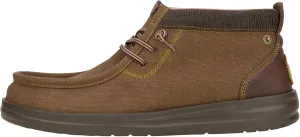 Hey Dude Wally Mid Gripr Workwear Dark Brown Size 7, Men's Boots, Men's Pull on Boots, Comfortable & Light-Weight