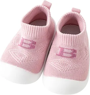Infant Girls Boys Kids Leisure Shoes Letter Prints Mesh Soft Bottom Breathable Slip On Sport Shoes Slip on for Boys