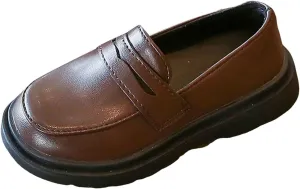 IWIHMIV Girls Dress Shoes Comfortable Casual Slip On Princess Party Wedding Platform Mary Jane Flat Shoes for Girls