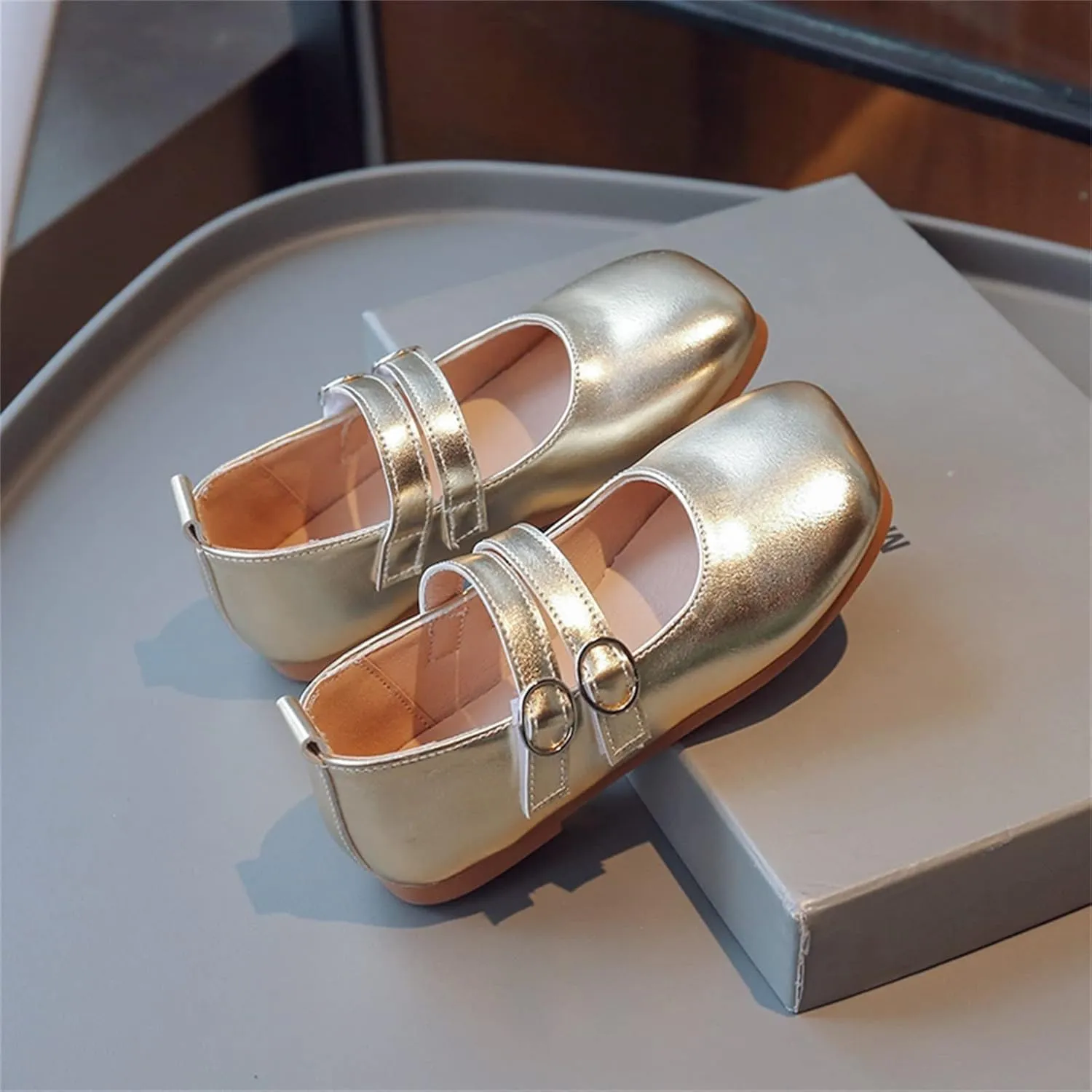 Little Girls Dress Shoes Ballet For Girls Wedding Party School Church Dress Shoes Casual Slip On Kids Slip on