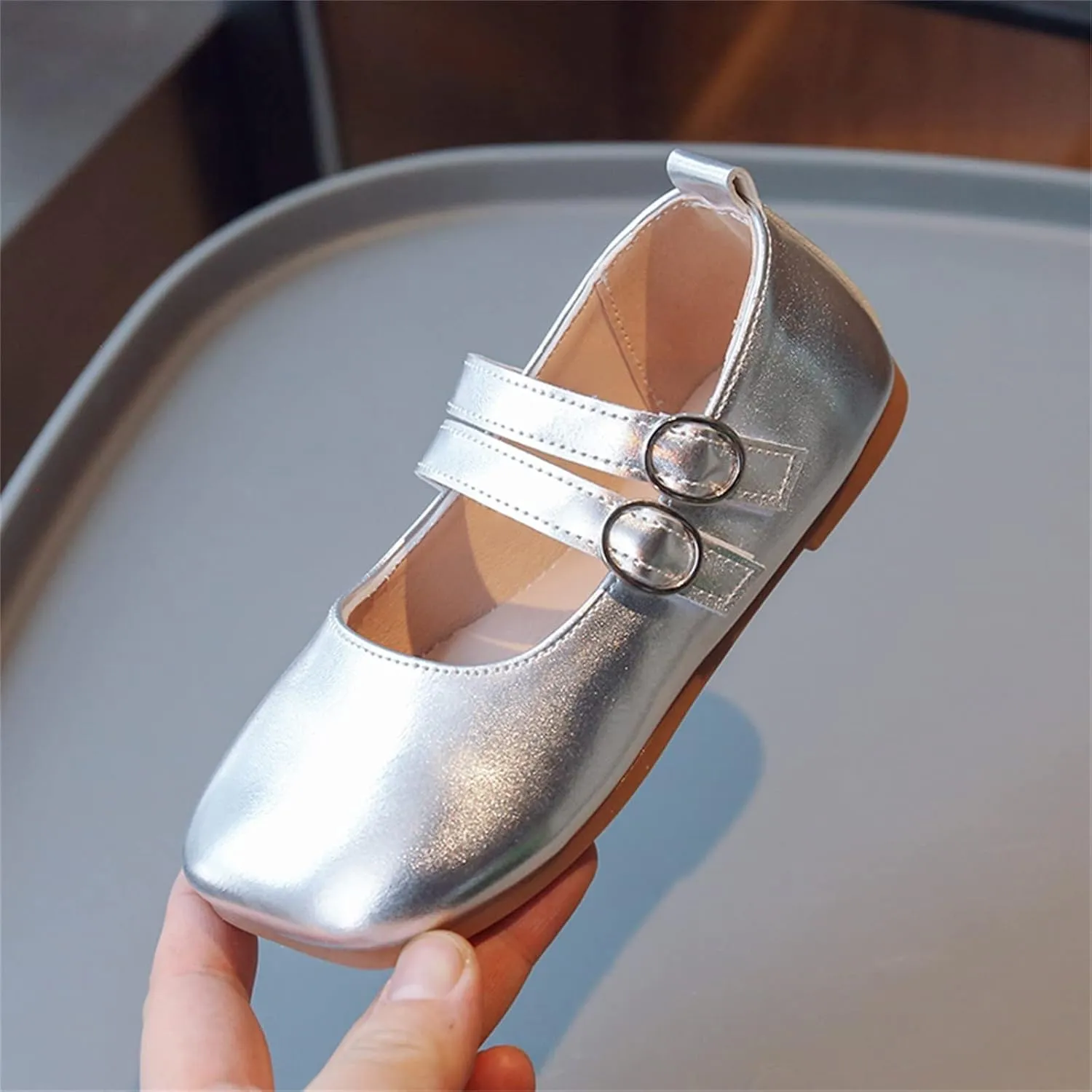 Little Girls Dress Shoes Ballet For Girls Wedding Party School Church Dress Shoes Casual Slip On Kids Slip on