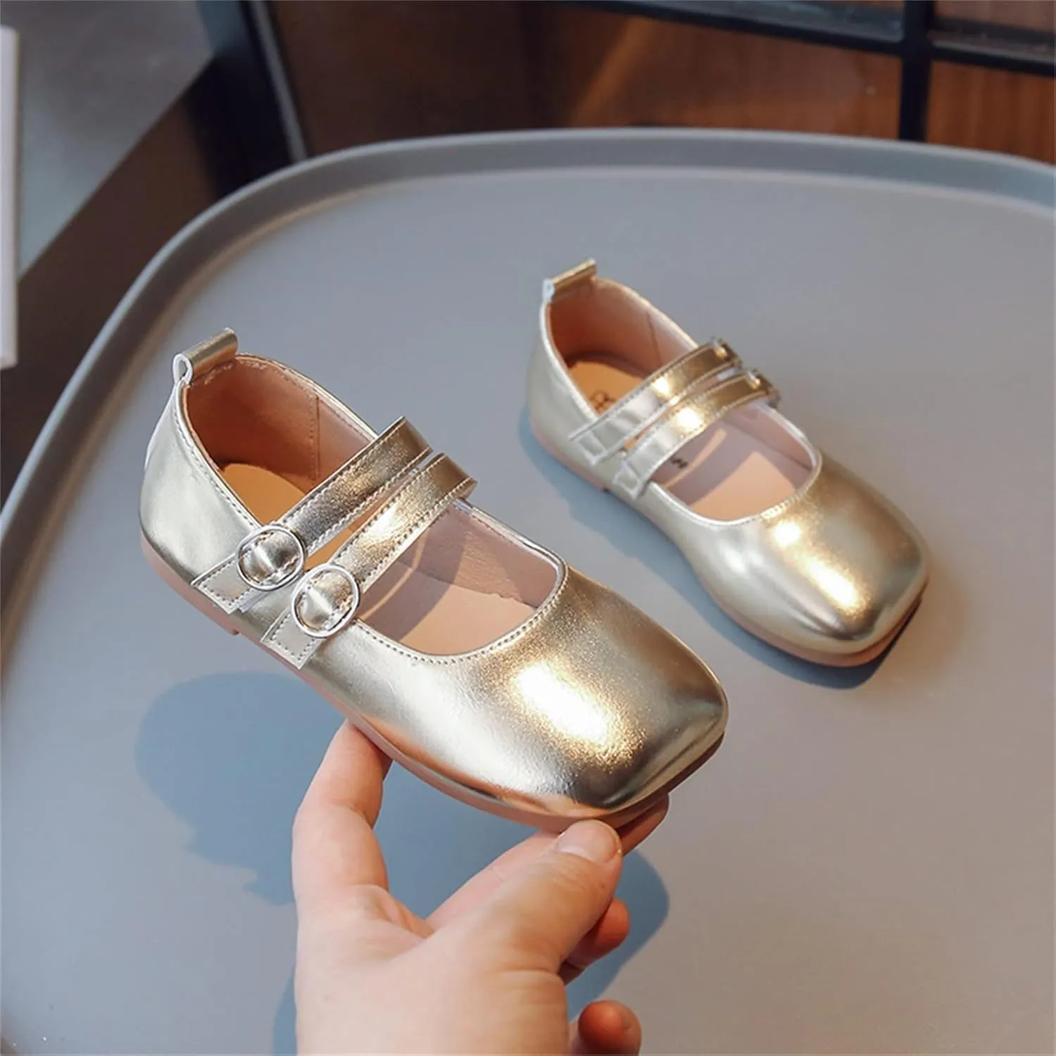 Little Girls Dress Shoes Ballet For Girls Wedding Party School Church Dress Shoes Casual Slip On Kids Slip on