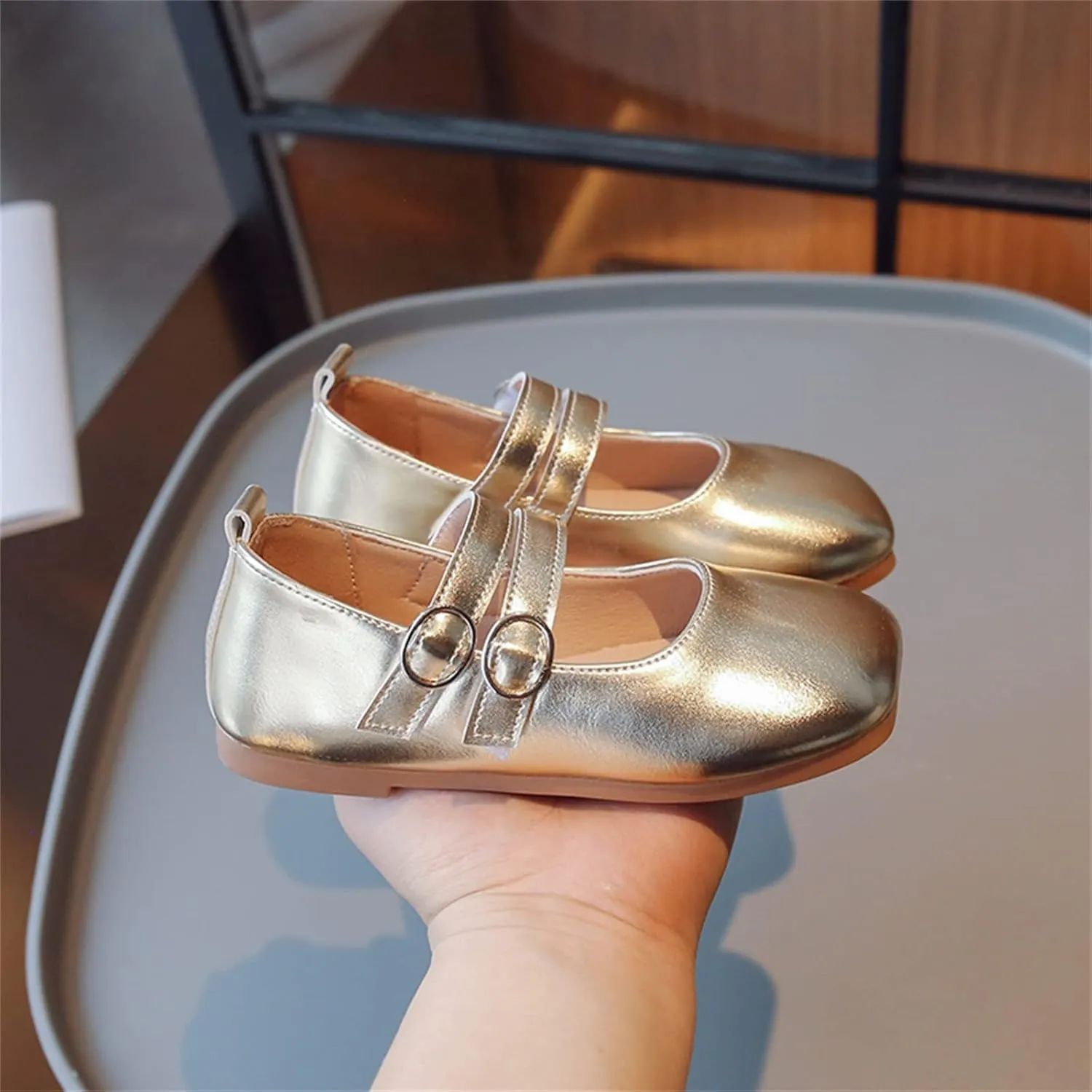 Little Girls Dress Shoes Ballet For Girls Wedding Party School Church Dress Shoes Casual Slip On Kids Slip on