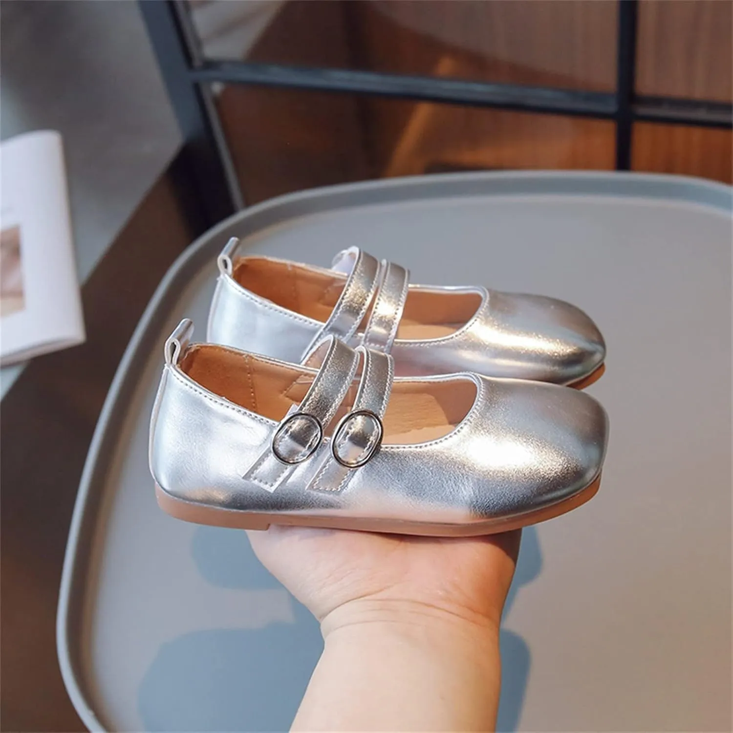 Little Girls Dress Shoes Ballet For Girls Wedding Party School Church Dress Shoes Casual Slip On Kids Slip on