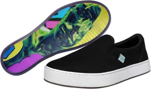 MaCae Unisex Original Canvas Slip-On Sneaker, Black/Reflections, 12 US Men