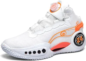 Men's Basketball Shoes Anti-Slip and Wear-Resistant Soles Running Shoes Graffiti Design Fashionable Sports Shoes
