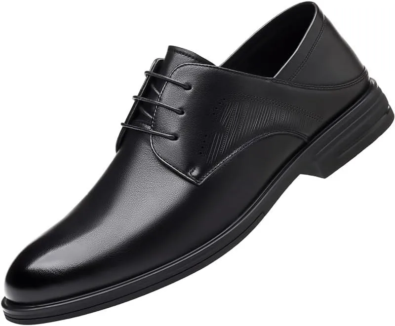 Men's Patent Leather Oxford Shoes Mens Wedding Business Office Dress Shoes Man Classic Lace-up Formal Tuxedo Derby Shoes(8.5)