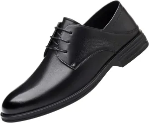 Men's Patent Leather Oxford Shoes Mens Wedding Business Office Dress Shoes Man Classic Lace-up Formal Tuxedo Derby Shoes(8.5)