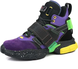 Men's Professional high top Basketball Shoes Street Fashion Sneakers Outdoor Non-Slip Fitness Training Running Shoes