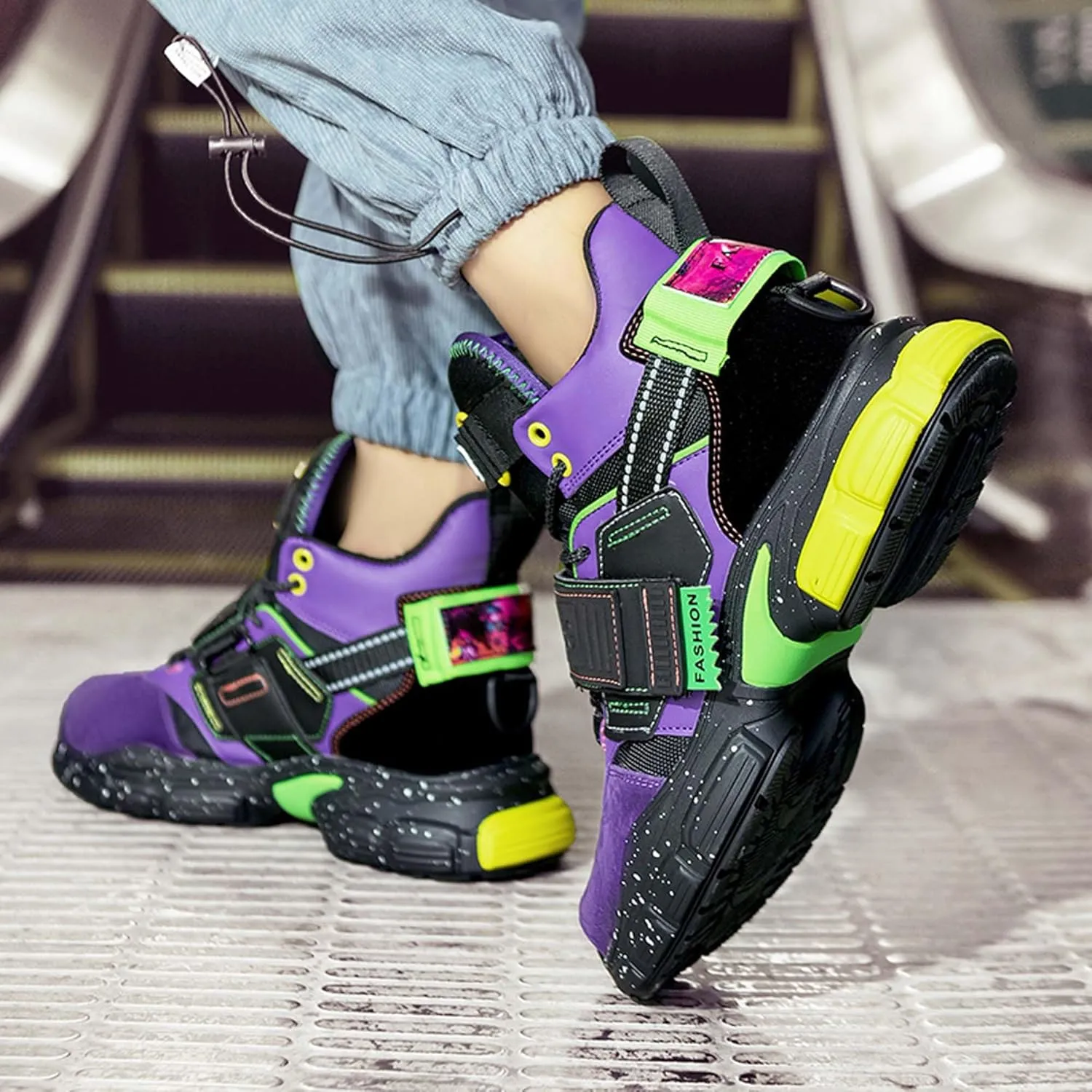 Men's Professional high top Basketball Shoes Street Fashion Sneakers Outdoor Non-Slip Fitness Training Running Shoes