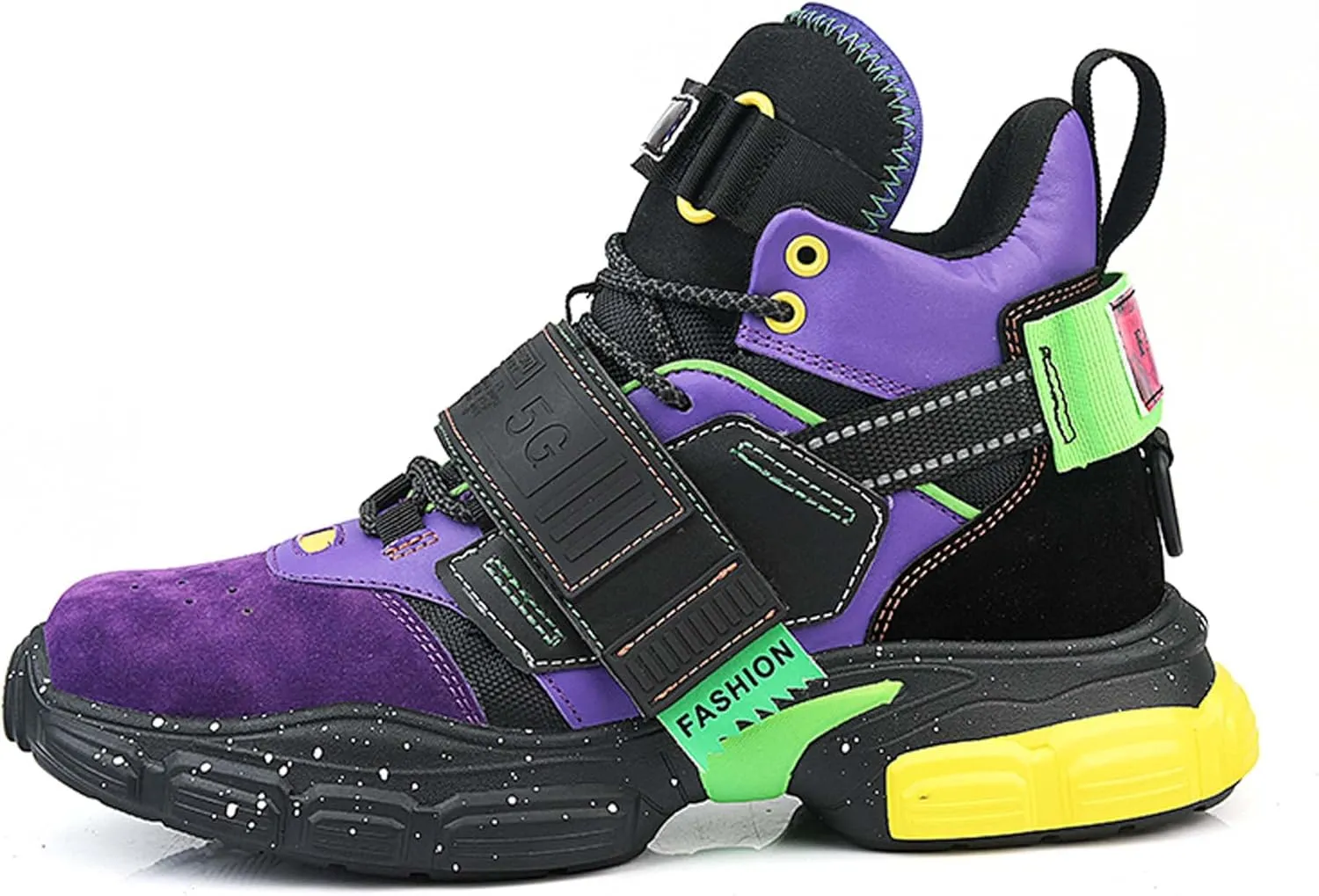 Men's Professional high top Basketball Shoes Street Fashion Sneakers Outdoor Non-Slip Fitness Training Running Shoes
