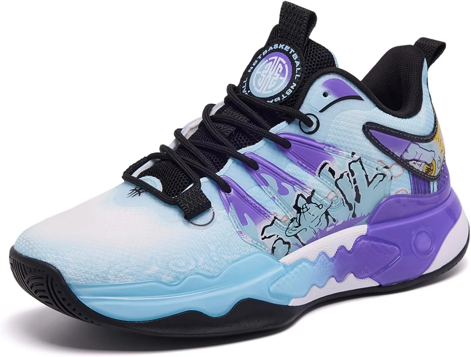 Men's Women's Basketball Shoes Fashion Breathable Sneakers Comfortable Leightweight Running Athletic Lace-Up Non Slip Sport Outdoor Shoe