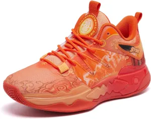 Men's Women's Basketball Shoes Fashion Breathable Sneakers Comfortable Leightweight Running Athletic Lace-Up Non Slip Sport Outdoor Shoe