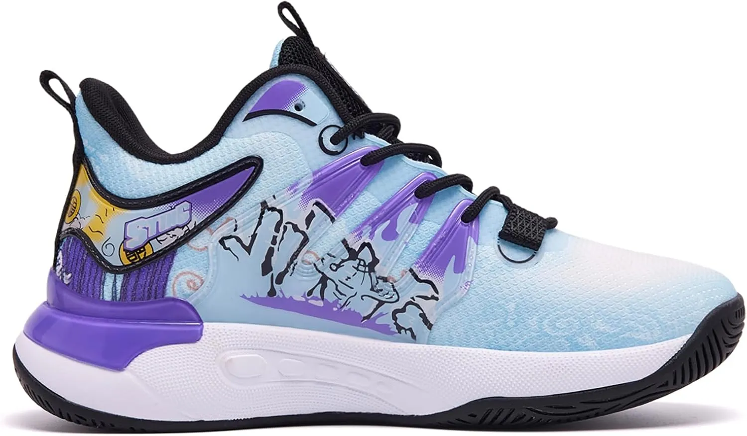 Men's Women's Basketball Shoes Fashion Breathable Sneakers Comfortable Leightweight Running Athletic Lace-Up Non Slip Sport Outdoor Shoe