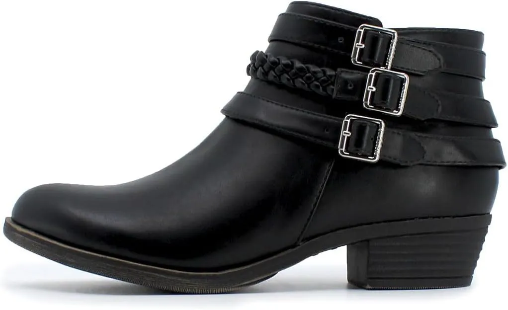 Nautica Women's Ankle Boot with Side Zipper - Stylish Dress Boot for Women | Featuring a Low Heel, Chic Design, and Versatile Sizing | The Perfect Ankle Bootie for Dressy and Casual Occasions - Alara