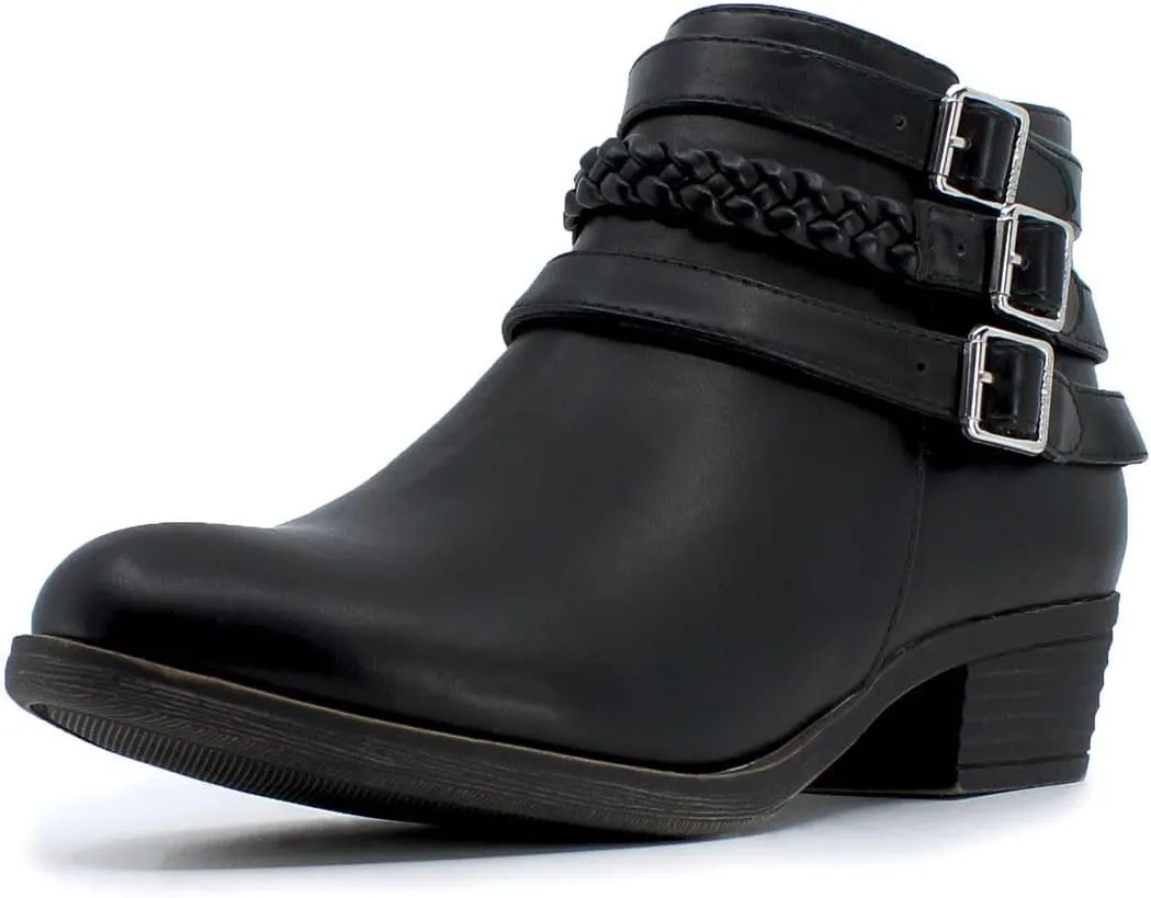 Nautica Women's Ankle Boot with Side Zipper - Stylish Dress Boot for Women | Featuring a Low Heel, Chic Design, and Versatile Sizing | The Perfect Ankle Bootie for Dressy and Casual Occasions - Alara