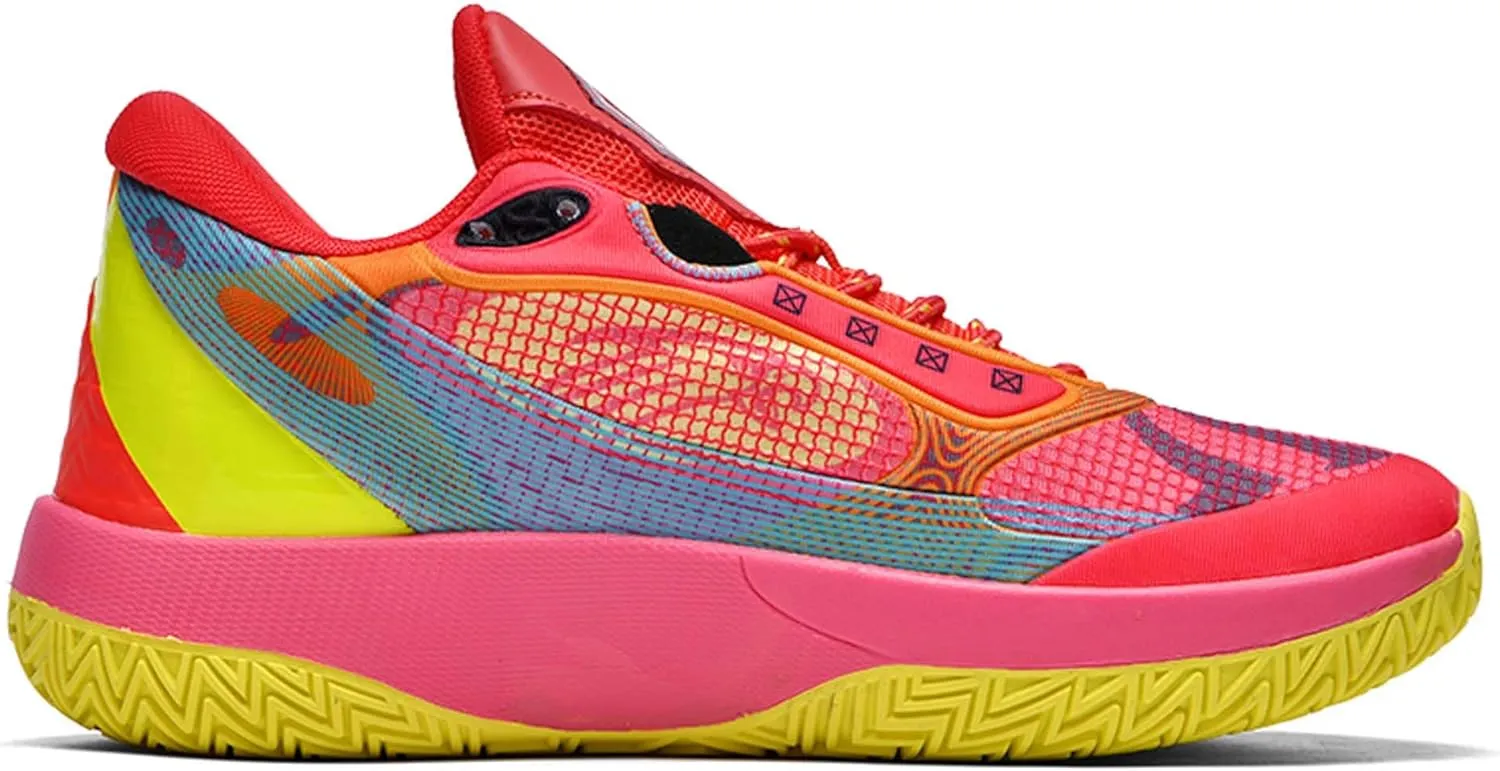 Neutral Fluorescent Basketball Shoes-Fashion Lace-Up-Sports Running Shoes-Non-Slip Fitness Tennis Sneakers-Outdoor Breathable Training Shoes