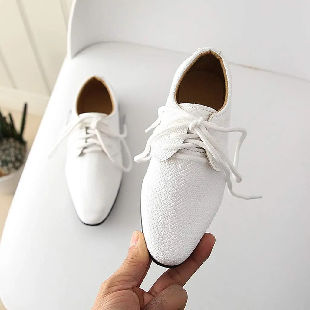 Student Casual Shoes British Children Infant Style Perform Baby Kids Boys Baby Shoes Slip on Girls