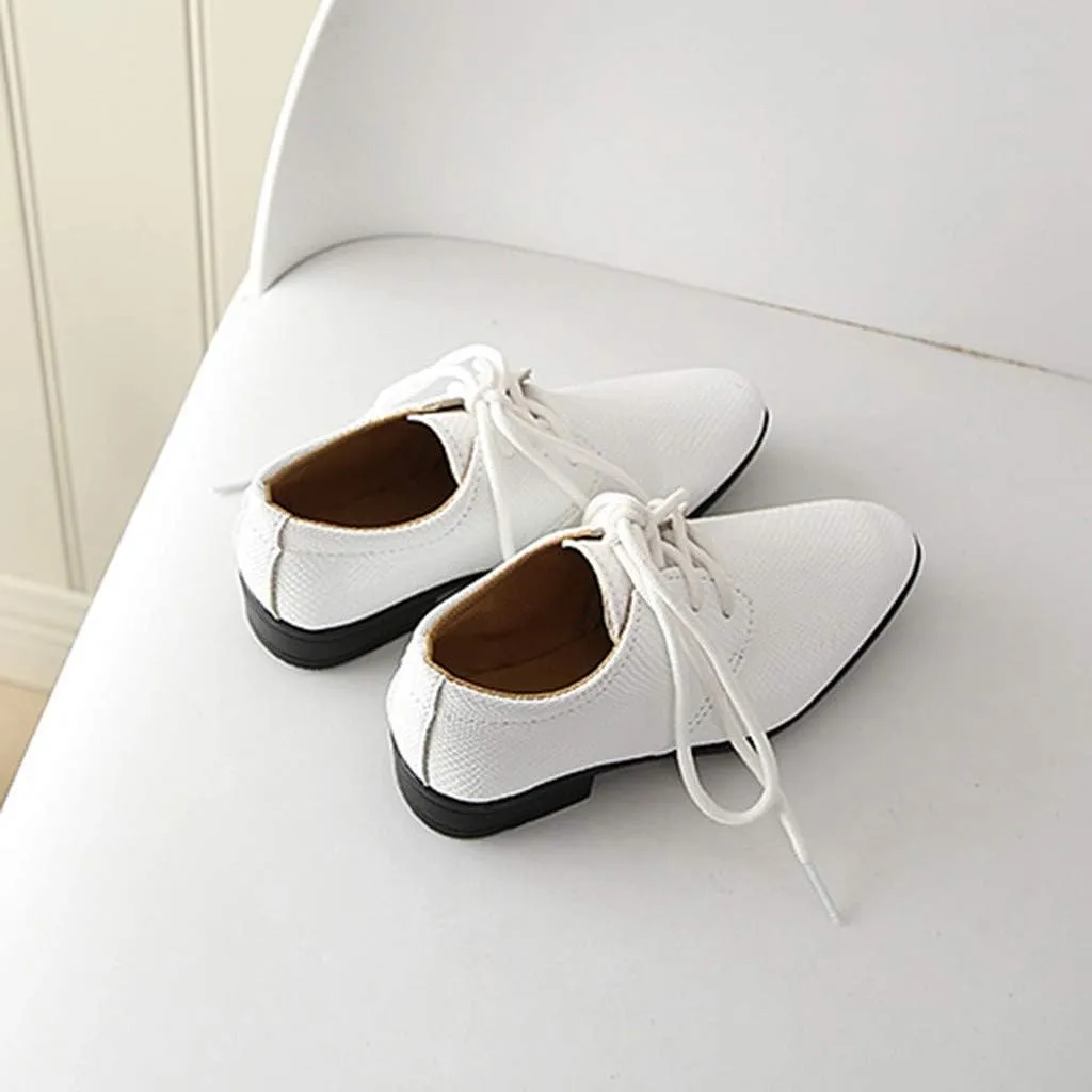 Student Casual Shoes British Children Infant Style Perform Baby Kids Boys Baby Shoes Slip on Girls