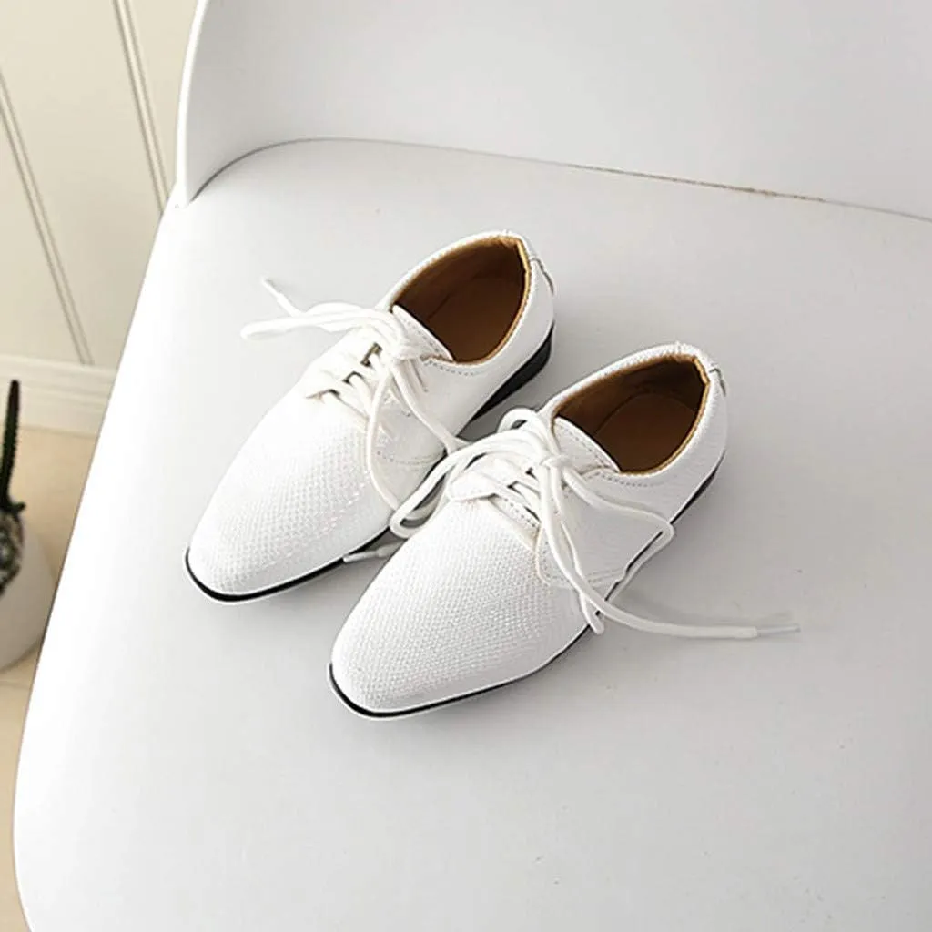 Student Casual Shoes British Children Infant Style Perform Baby Kids Boys Baby Shoes Slip on Girls
