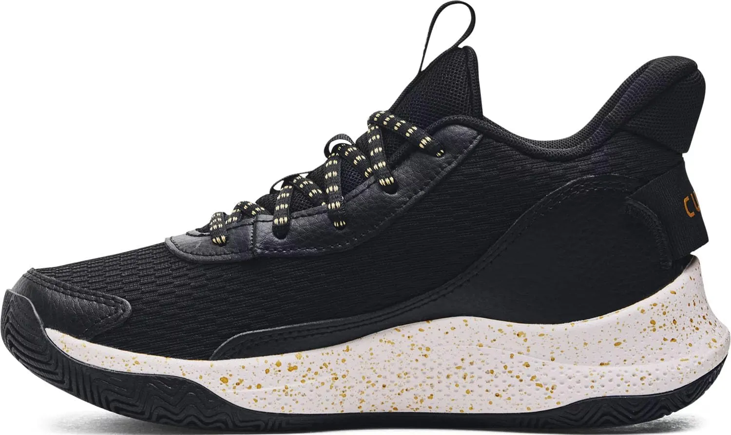Under Armour Big Kids Grade School Curry 3Z7 Basketball Shoes 3026623 (Black/Black/Gold, US Footwear Size System, Big Kid, Numeric, Medium, 4.5)