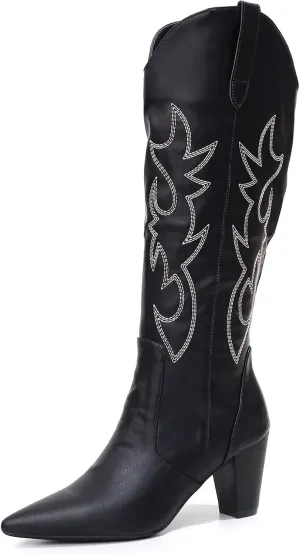 VenusCelia Women's Knee High Stretchy Fashion Boots