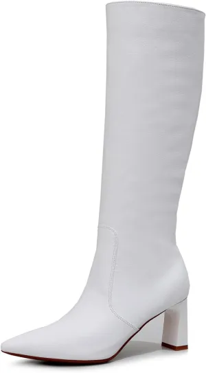 VenusCelia Women's Knee High Stretchy Fashion Boots