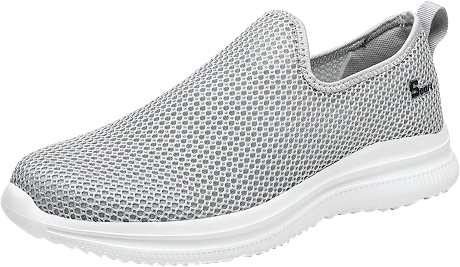 Womens Running Shoes Lightweight Tennis Shoes Non Slip Mens Tennis Shoes Mesh Men's Casual Shoes White Sneakers White Tennis Shoe Loafers Casual Slip On
