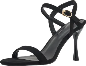 YooPrettyz Women Open Toe Single Strap Stiletto Strappy Heeled Sandals Heels Classic Party Dress High Heels